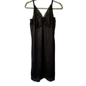 Ladies Garment Workers Union Label Women's Black Lingerie Lace VINTAGE Sz 11